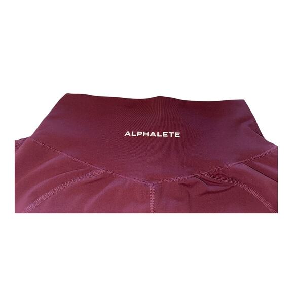 Alphalete womens small Surface Pocket Shorts Violet high waisted activewear - Picture 5 of 8